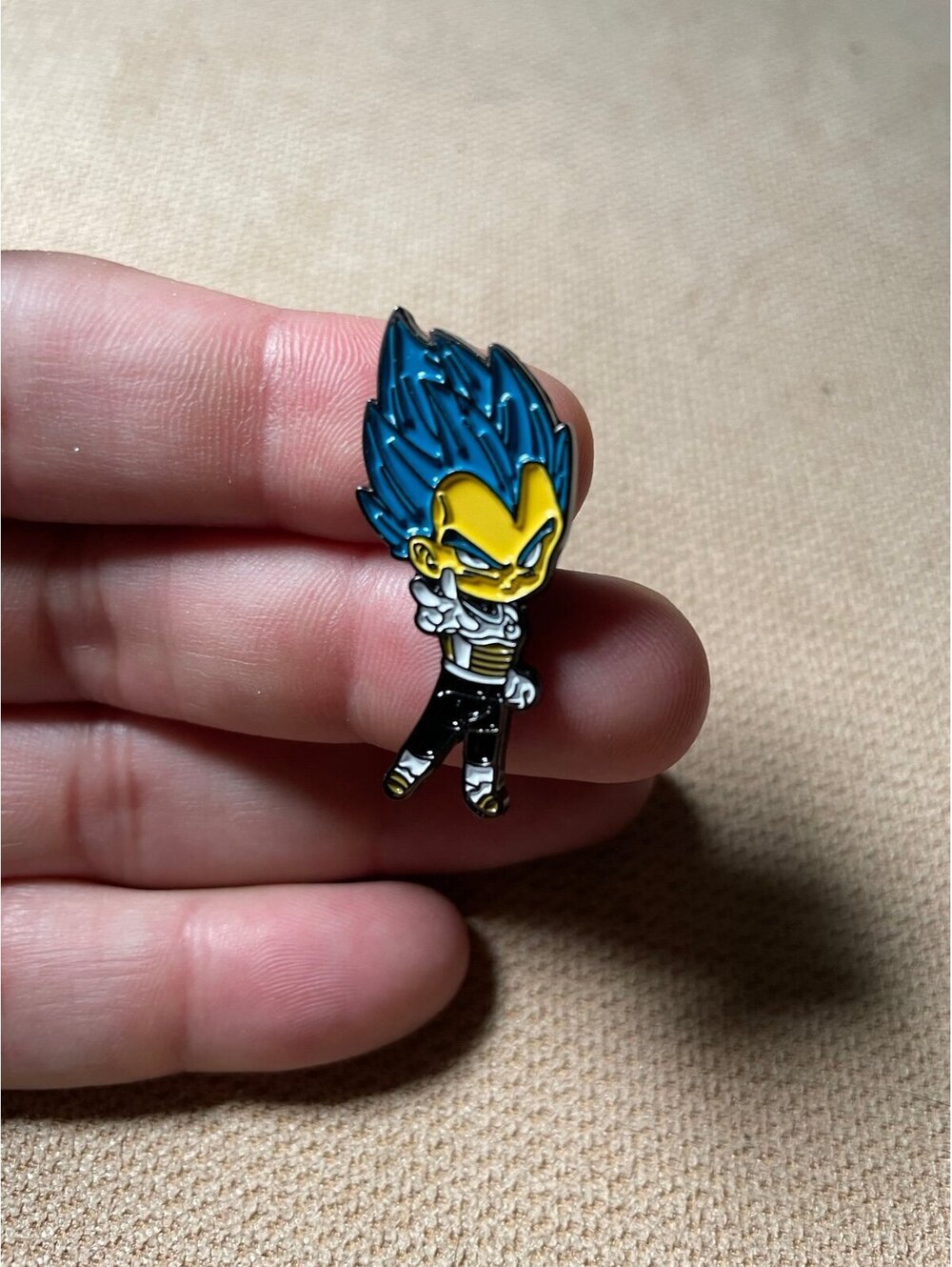 Vegeta Enamel Pin Super Saiyan Blue Anime Cute Dragon Ball